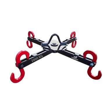 Imagem de Suporte Big Bag Automático 2000 Kg Quatro Alças, Cruzeta Para Guincho Agrícola Liberação Automática, Aço Alta Resistência