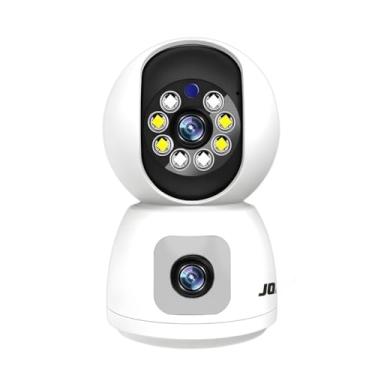 Imagem de ANJ.GG Câmera de Segurança Interna/Externa, Estilo Domo, 1080p HD, Detecção de Movimento, Monitoramento Residencial/Bebê/Pet, L2, Wi-Fi/Bluetooth, Visão Noturna 360°, AC/DC