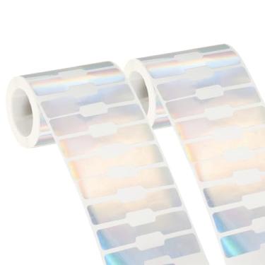 Imagem de PATIKIL 1000 peças de adesivos de anel para exibição, adesivos quadrados em branco para joias, etiquetas de preço de joias, rolo para colar, brinco, pulseira, roupas, artesanato, exibições