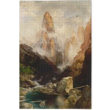 Imagem de Quebra-cabeças personalizados com pintura de gato branco, 1000 peças, presentes de elefantes brancos, para adultos, impressão de arte animal, 75 x 50 cm