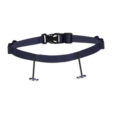 Imagem de KiBcsLic Cinto de número de corrida de triatlo masculino e feminino com suporte para número, conveniente, portátil, elástico, de, Azul-marinho