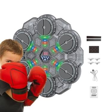Imagem de Máquina De Boxe Com Música Para Adultos - Brinquedos De Treino Com Treinador Inteligente E Luz,Máquina De Treino De Boxe Música Montada Na Parede | Para Desporto Fitness Exercício Casa Ginásio