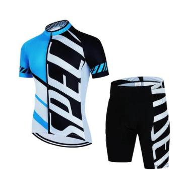 Imagem de Conjunto De Camiseta De Ciclismo Masculina De Verão pro MTB Roupas Uni