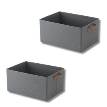 Imagem de Caixa Organizadora Grande Com Tampa Transparente Dobrável Resistente Para Roupas(KIT 2 (Sem tampa))