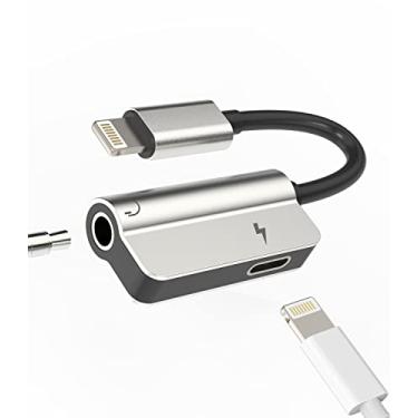 Imagem de Cabo carregador Lightning para conector de 3,5 mm (2 em 1) adaptador auxiliar de iPhone para fone de ouvido, cabo divisor de áudio, certificado Apple MFI, carregamento para 7, 8 X, Xr, 13, 12, 11, 14