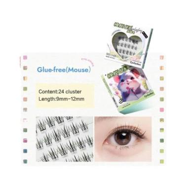 Imagem de Série De Animais Fofos: Cílios Postiços Autoadesivos De 4 Fileiras, Se