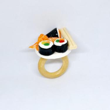 Imagem de Porta Guardanapo Oriental Sushi Biscuit