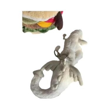 Imagem de Boneco Dragão Matcha Cereja De 66cm, Chaveiro Dragão Rosa De 20cm, Bri