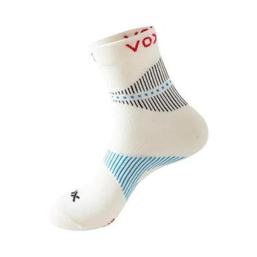 Imagem de Meias De Compressão Brancas Masculinas (2 Pares) Para Suporte Da Fasci