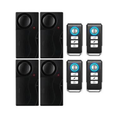 Imagem de Alarme De Vibração Sem Fio Para Portas E Janelas 110dB Com Controle Re