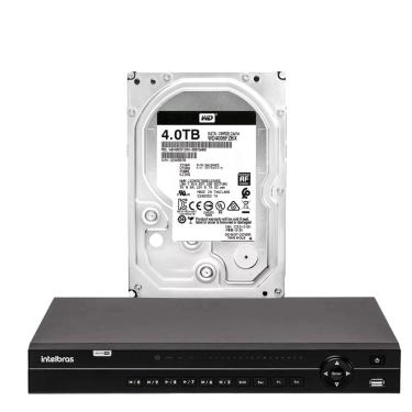 Imagem de Dvr Intelbras 32 Canais Mhdx 1232 Com Hd De 4tb Instalado