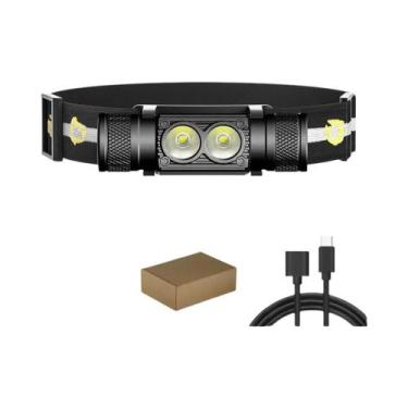 Imagem de Lanterna De Cabeça LED Tipo-C 18650 Para Pesca, Caça E Camping - Solol