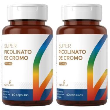Imagem de KIT 2X Super Picolinato de Cromo 250mcg 60 cápsulas - Natulha