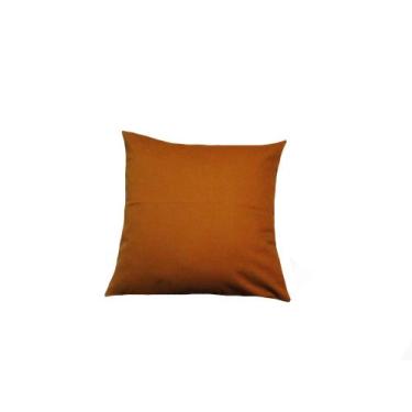 Imagem de Capa de Almofada 50x50 Tecido Algodão Cores Lisas - Nallu Decor, Cobre