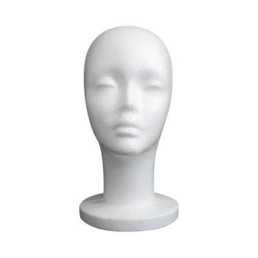 Imagem de Manequim Feminino Realista Com Suporte Para Perucas  Ideal Para Exibiç