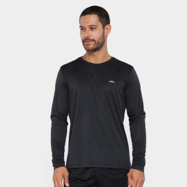 Imagem de Camiseta Olympikus Essential Manga Longa Masculina, Preto, P