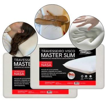 Imagem de 2 Travesseiros Master Comfort Viscoelástico Master Slim Nasa