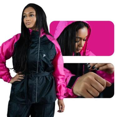 Imagem de Capa De Chuva Motoqueiro Nylon Traveller Premium impermeável Gola Alta