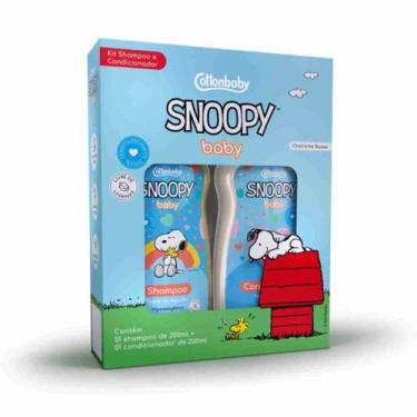 Imagem de Kit cottonbaby snoopy sh+cond 200ml toque algodao 690663