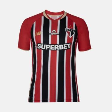 Imagem de Camiseta Masculina New Balance Torcedor São Paulo SPFC 2026 - Vermelha