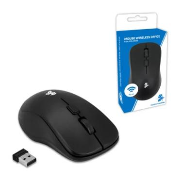 Imagem de Mouse Sem Fio 5+ Mw-500 Office, 1000 DPI, 2.4GHz, Preto - 015-0080
