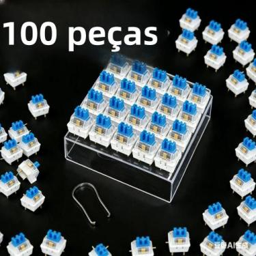 Imagem de Interruptor De Teclado Tátil De 3 Pinos, 20, 50, 100 Peças, Acessórios