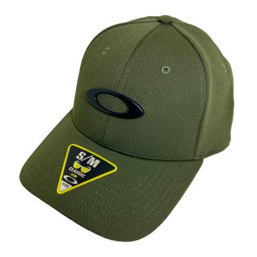 Imagem de Boné oakley masculino original aba curva tincan cap verde