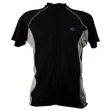Imagem de Camisa Blusa Elite Bike 135047 Masculina Ciclismo Preto Cor:preto+cinza;tamanho:m