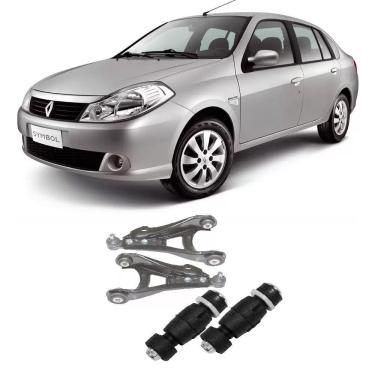 Imagem de Bandeja + Bieleta Renault Symbol Dianteira 2008 Até 2013 O Par