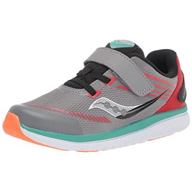 Imagem de Saucony Kinvara 12 JR Running Shoe, Grey/Orange, 4 US Unisex Little Kid