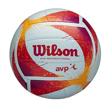 Imagem de WILSON AVP Splatter Paint Voleibol para atividades ao ar livre - Tamanho oficial, azul/multi