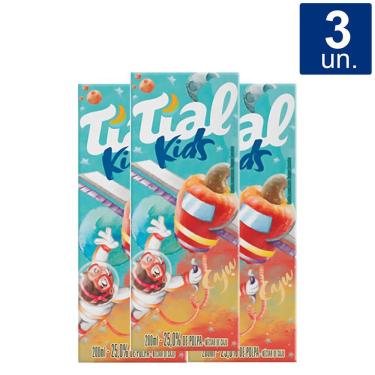 Imagem de Kit 3X Suco Tial Kids Caju 200ml