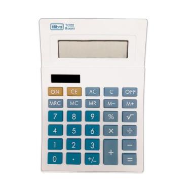 Imagem de Calculadora De Mesa 8 Dígitos Tc22 Branca - Tilibra