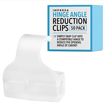 Imagem de Impresa [Pacote com 50] Clipes restritores de armário duráveis para dobradiça Grass TEC 864 - Fácil de instalar invisível para porta de armário de cozinha - Clipe restritor de dobradiça