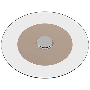 Imagem de Prato Giratório de Mesa 80cm Vidro Temperado - Preto - EXTRA CLEAR BLINDEX 8mm - Malu Decor