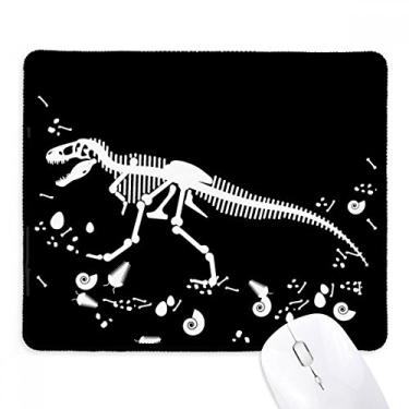 Imagem de Dinosaur Bone Bones Mouse pad médio borda costurada tapete de borracha para jogos