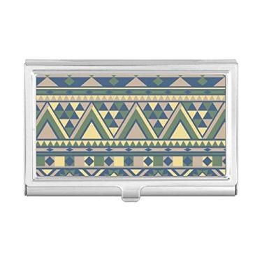 Imagem de Porta-cartão de visita nórdico irregular com triângulo losango