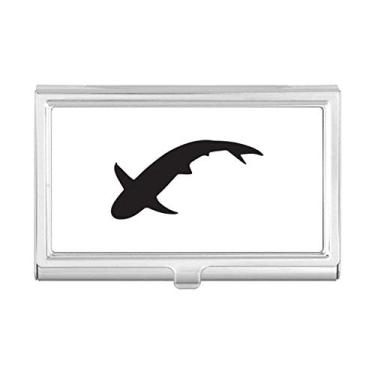 Imagem de Estojo com porta-cartões de visita de tubarão azul oceano feroz