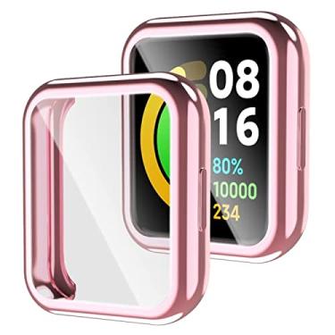 Imagem de For Xiaomi Redmi Watch 2 Fully Enclosed Case with Protective Film(Pink)