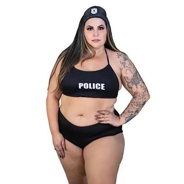Imagem de Fantasia Conjunto Mini Policial Sexy Plus Size Pimenta Sexy 2124