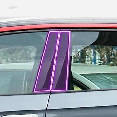 Imagem de LAVIYE Filme protetor de pintura PPF exterior do carro Anti-risco da tira do pilar da janela Filme transparente do TPU, para Volkswagen ID.4 X 2022-2023