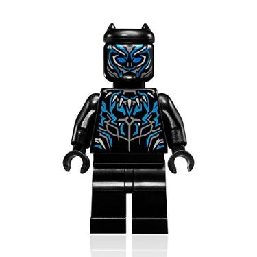 Imagem de LEGO Marvel Super Heroes Black Panther Minifigure - Black Panther Vibranium Suit (76099)