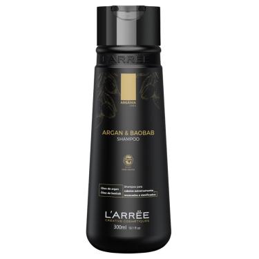 Imagem de Shampoo Cabelo Seco e Ressecado Argan & Baobab Argânia Vegano larree 300ml