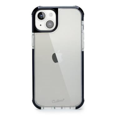 Imagem de Customic Capinha Case Capa para Celular iPhone 15 (6.1"), Impactor Ultra Anti Impacto Proteção Militar 3 metros contra quedas, Antiamarelamento, Transparente, Preto