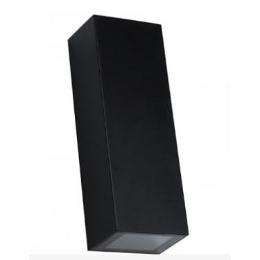 Imagem de Arandela Led Galaxy Wall Mini Retangular Facho Duplo IP65 5W 3000K Preto