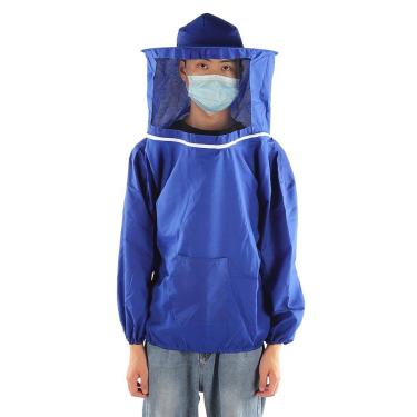Imagem de Terno Protetor de Apicultura, Terno de Véu Protetor de Apicultura Ao Ar Livre Respirável Apicultor Roupa Protetora Apicultor Suprimentos de Proteção de Segurança (Azul)