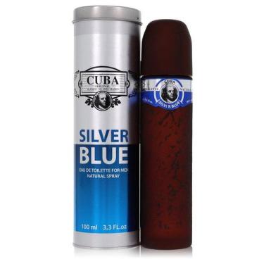 Imagem de Perfume Masculino Cuba Silver Blue  Fragluxe 100 Ml Edt