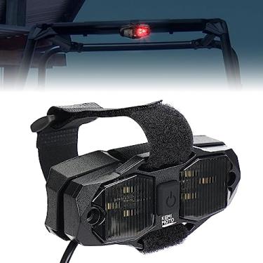 Imagem de kemimoto Luz LED para cabine de veículos UTV, luz LED vermelha branca brilhante à prova d'água para carrinho de golfe sólido barra de luz SXS Light Bar, compatível com trator de caminhão RV Polaris RZR Ranger Can Am Maverick Defender