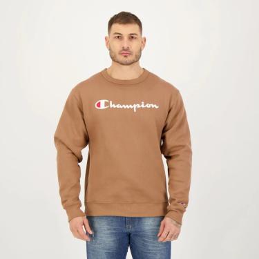 Imagem de MOLETOM CHAMPION SILK LOGO BROWN-Masculino