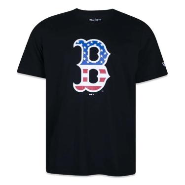 Imagem de Camiseta New Era Boston Red Sox Core Usa Preto-Masculino